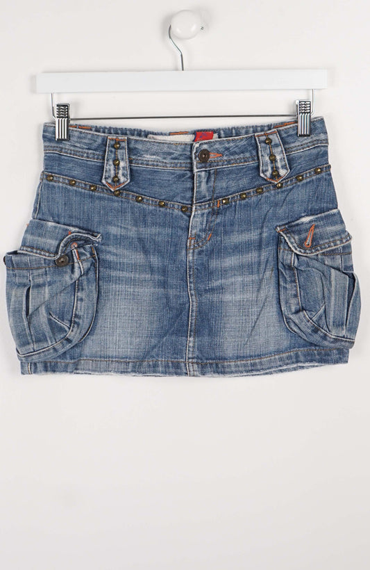VINTAGE Y2K DENIM SKIRT (SIZE 12)