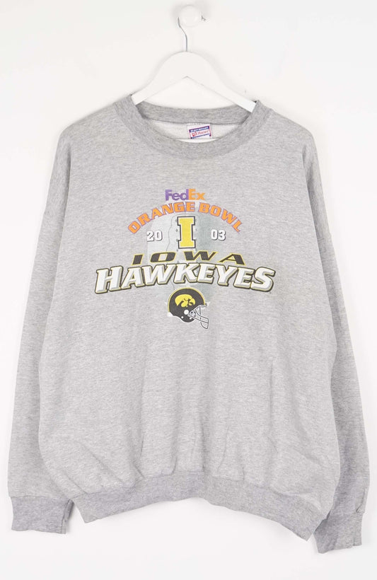 VINTAGE IOWA HAWKEYES COLLEGE SWEATER (XL)