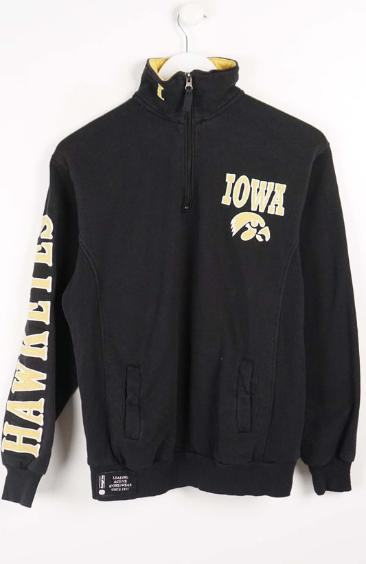VINTAGE IOWA 1/4 ZIP SWEATER (S)