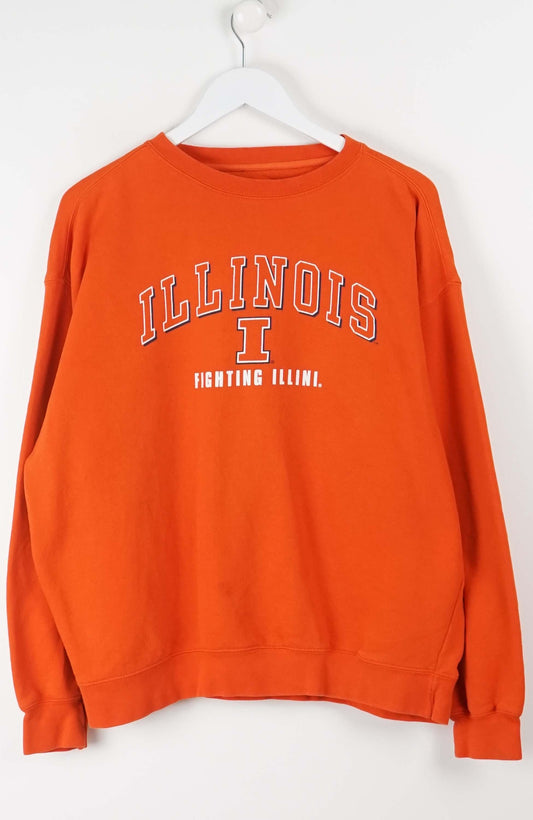 VINTAGE ILLINOIS COLLEGE SWEATER (M)