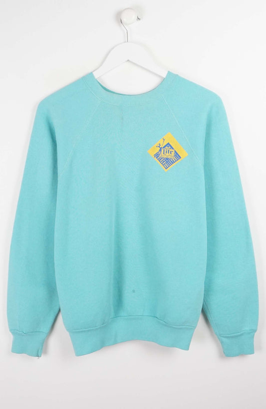 VINTAGE LITE BEER BEACH VOLLEYBALL SWEATER (S)