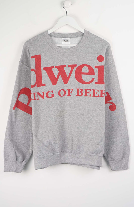 VINTAGE BUDWEISER KING OF BEERS SWEATER (S)