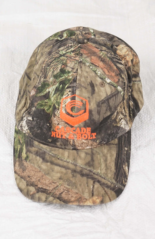 VINTAGE CASCADE NUT & BOLT REAL TREE HAT