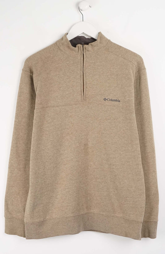 VINTAGE COLUMBIA 1/4 ZIP SWEATER (M)
