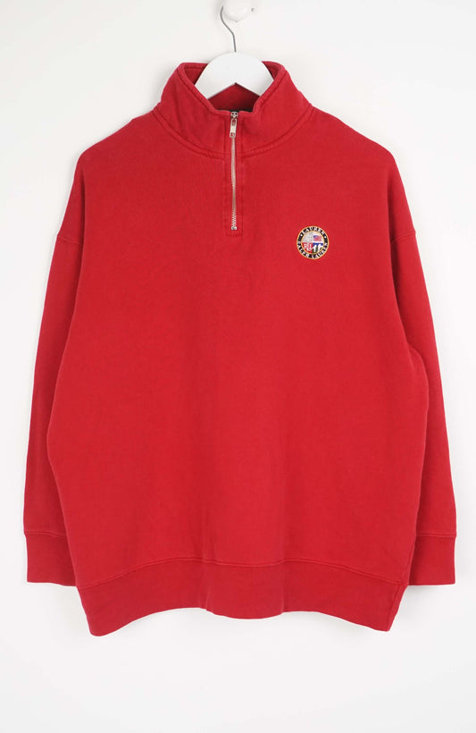 VINTAGE NIKE OHIO STATE 1/4 ZIP SWEATER (XXXL)