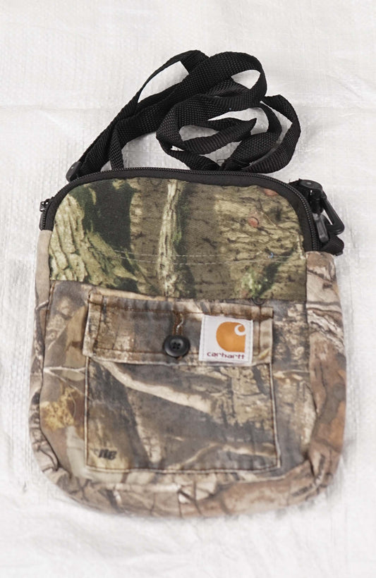 VINTAGE REWORK REAL TREE SHOULDER BAG