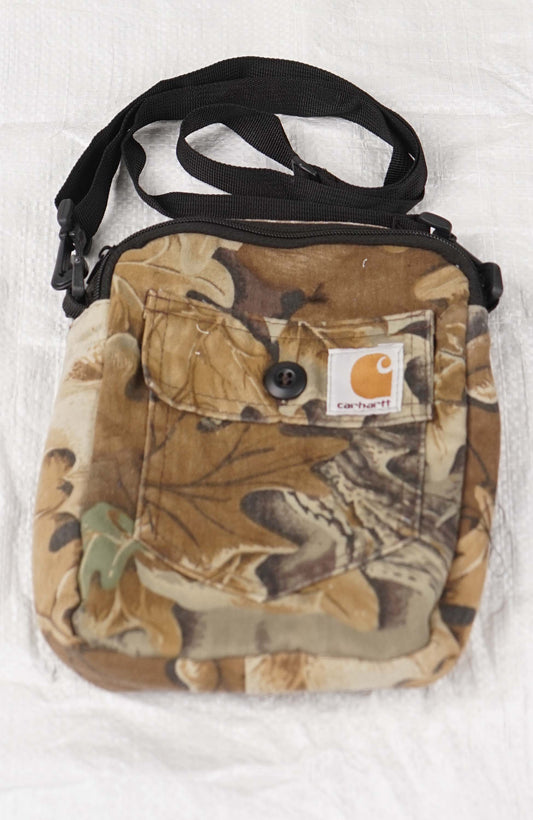 VINTAGE REWORK REAL TREE SHOULDER BAG