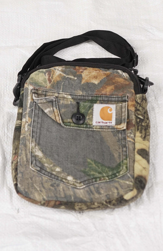 VINTAGE REWORK REAL TREE SHOULDER BAG