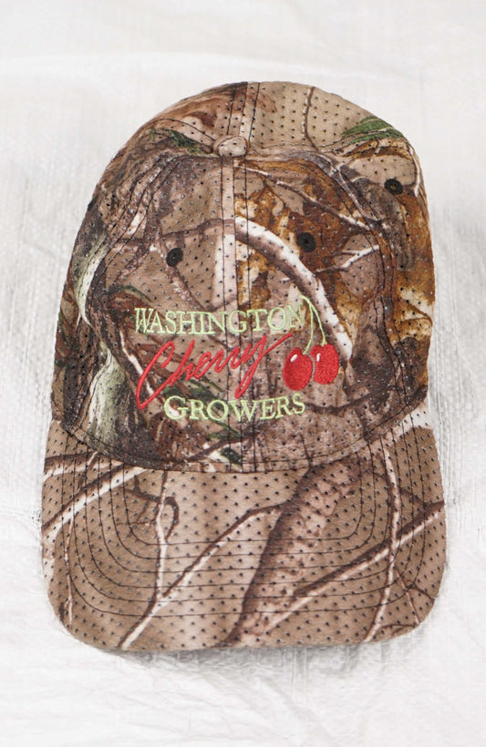 VINTAGE WASHINGTON CHERY GROWERS  REAL TREE HAT