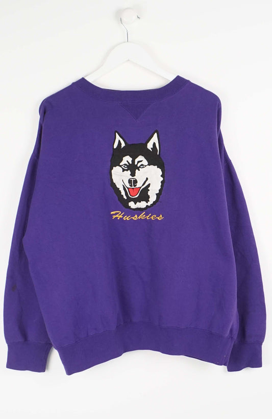 VINTAGE WASHINGTON HUSKIES SWEATER (XL)