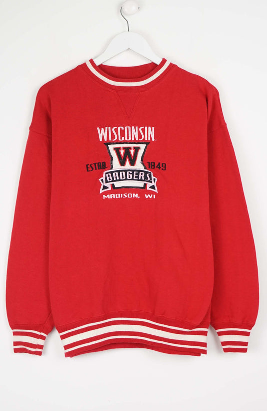 VINTAGE WISCONSIN BADGERS COLLEGE SWEATER (M)